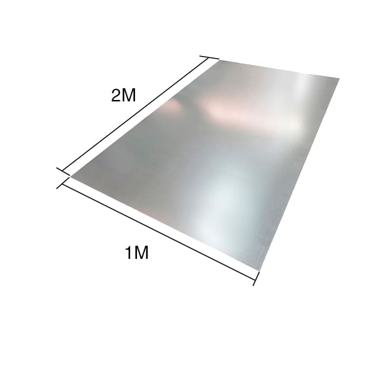 CHAPA LISA GALVANIZADA C-30 x 1000 x 2000 - Imagen 2