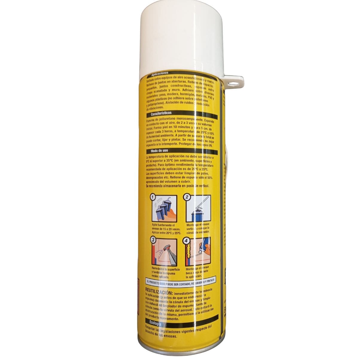 ESPUMA DE POLIURETANO x 500ML ADHESIL 46 - Imagen 2