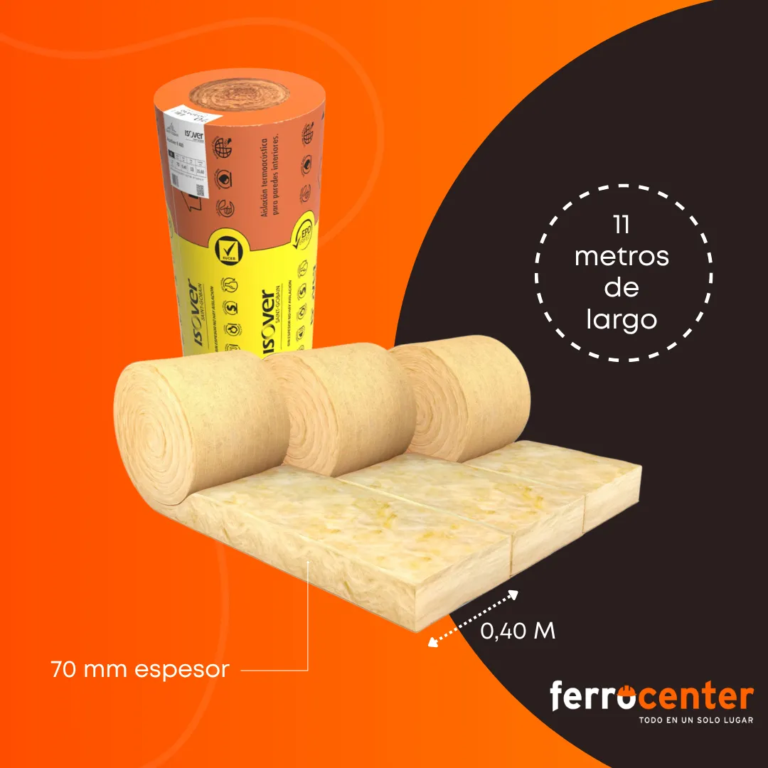 Palet de Rollo Acustiver R 70 mm (cortado a 40 cm) - Imagen 2