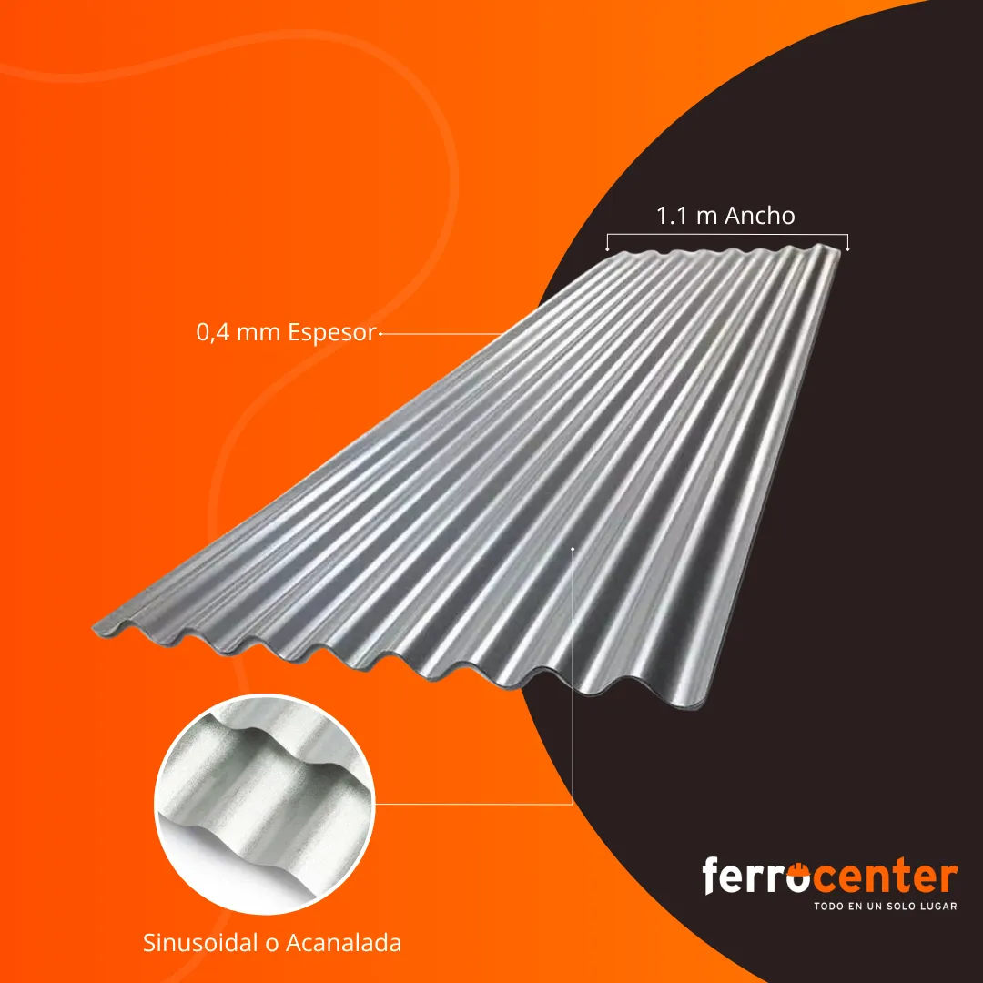 CHAPA SINUSOIDAL CINCALUM C-27 x 6.50 mts - Imagen 3
