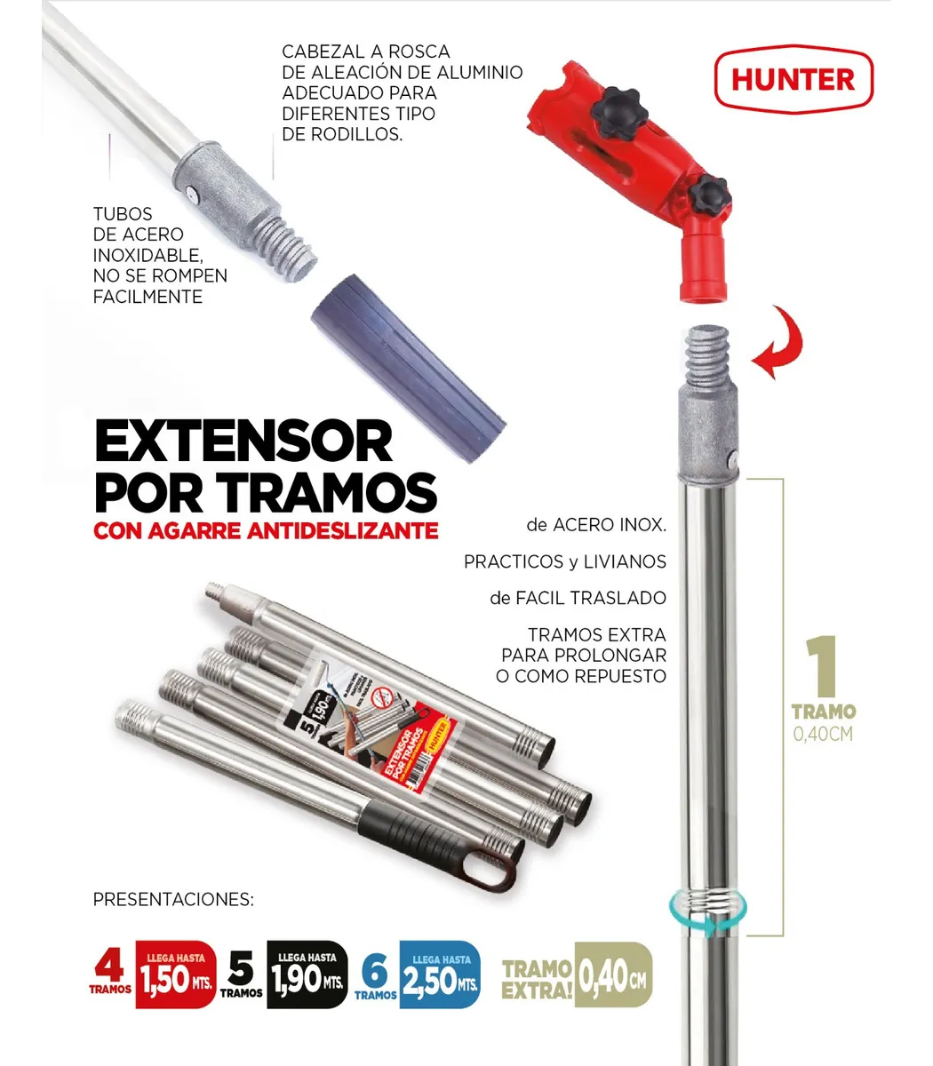 EXTENSOR 4 TRAMOS 1.50 mts - Imagen 2