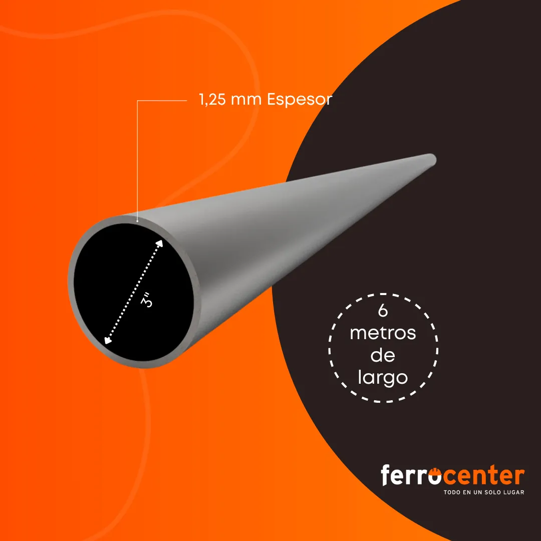 TUBO REDONDO 1.25 mm 3 - Imagen 2