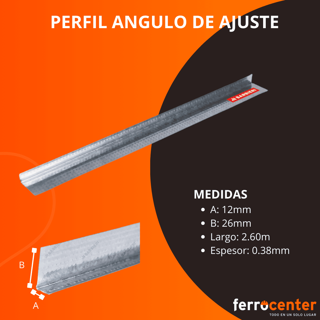 ANGULO DE AJUSTE x 2.60 mts BARBIERI - Imagen 2