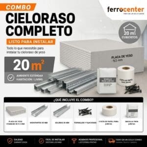 KIT PARA CIELORRASO ESTANDAR 20M2