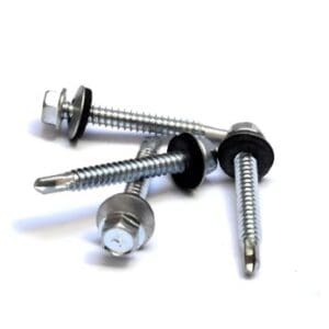 TORNILLO HEXAGONAL 14 x 2-1/2 CON ARANDELA PUNTA MECHA ( x 100 u ) FERROHOUSE